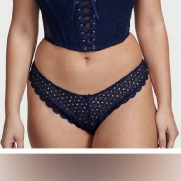 Victoria's secret dream Angel's very sexy eyelet lace Brazilian panty SMALL - Picture 2 of 8